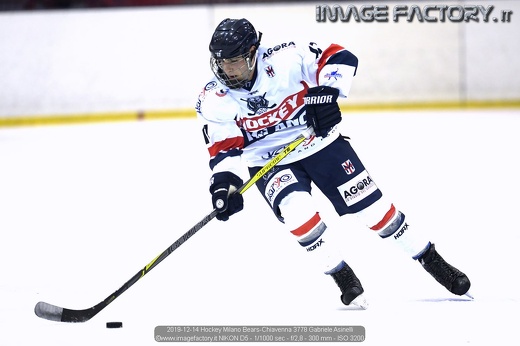 2019-12-14 Hockey Milano Bears-Chiavenna 3778 Gabriele Asinelli